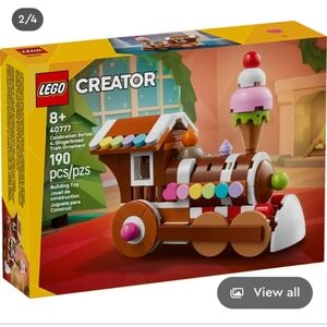 NIB LEGO Creator Festive Gingerbread Train Ornament